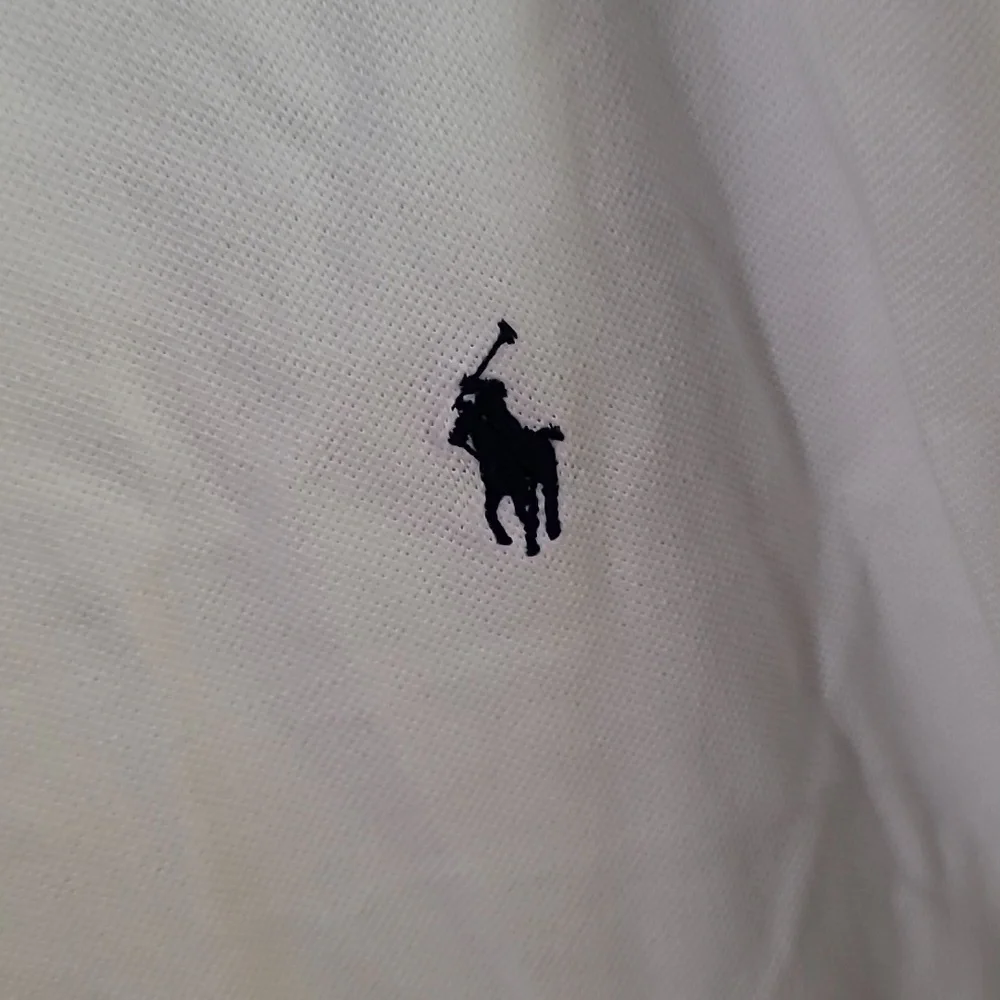 Ralph Lauren White Polo with Navy Pony Embroidery - Picture 5 of 12
